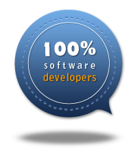 100% software developers